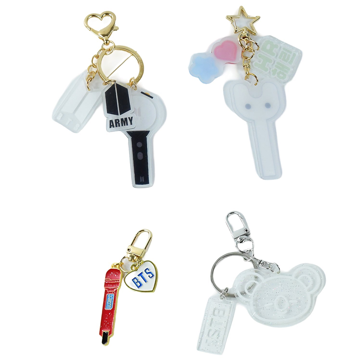 ALVENZA Acrylic Keychains – Cute & Durable Mixed Designs