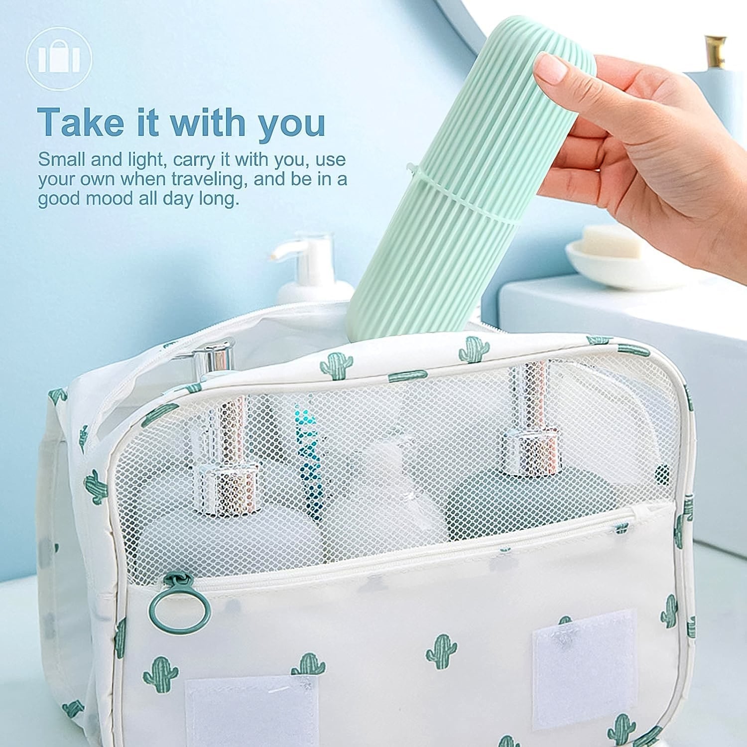 Travel Toothbrush Holder 3 Pc Multicolor Kit | Konvex - Front View