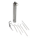 Stainless Steel Toothpick Set – 7-in-1 Portable Dental Kit | AuriGlam
