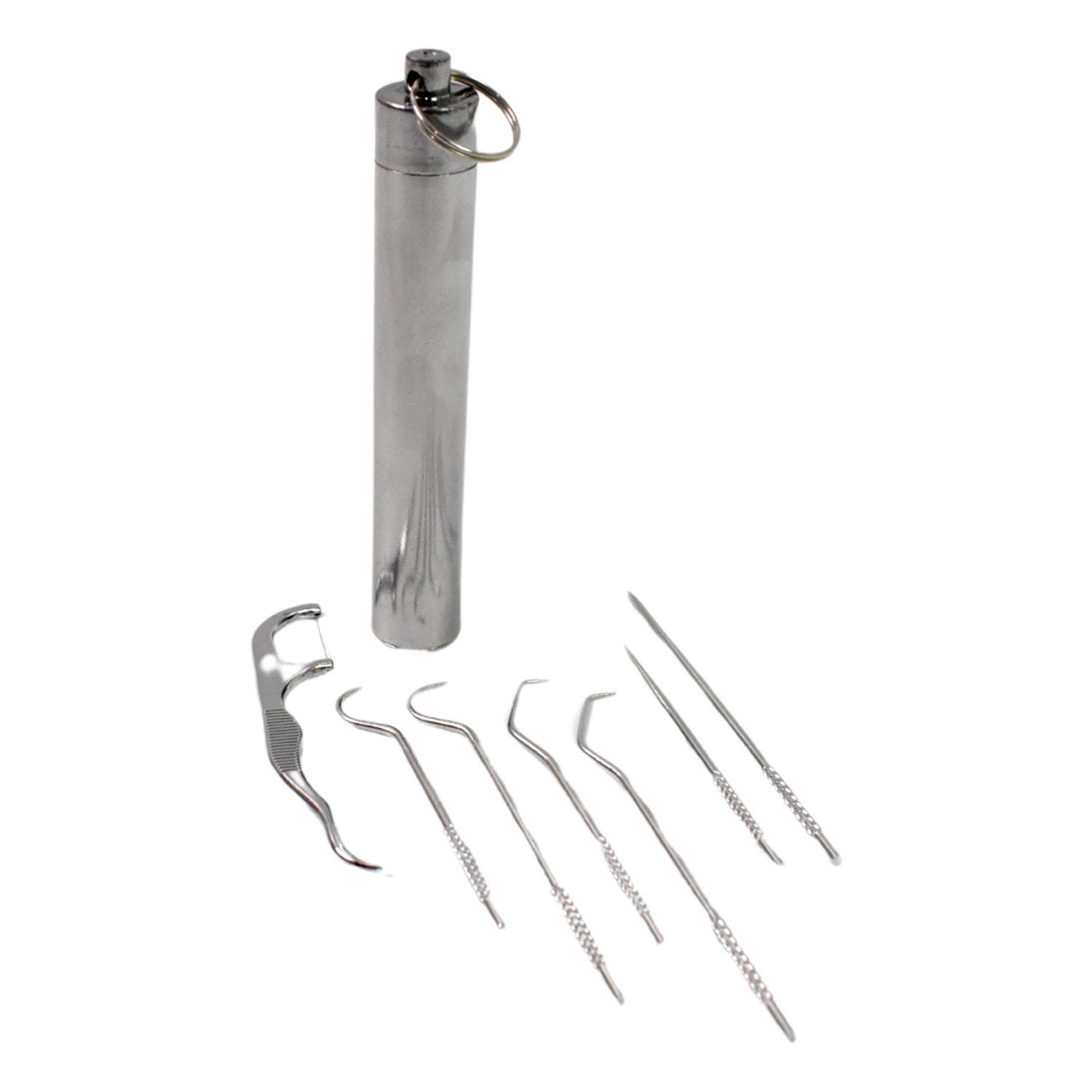 Stainless Steel Toothpick Set – 7-in-1 Portable Dental Kit | AuriGlam