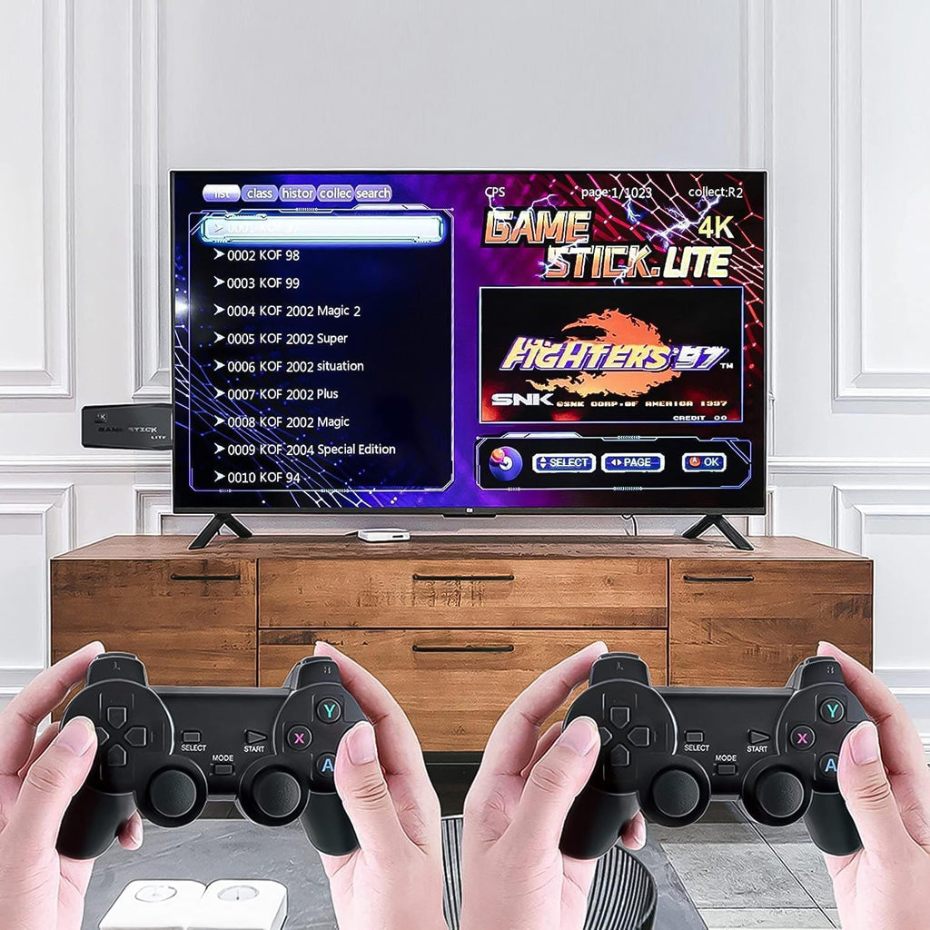 ALVENZA Wireless Gaming Console – 10,000+ Games, 4K HD Output | Spark Tots