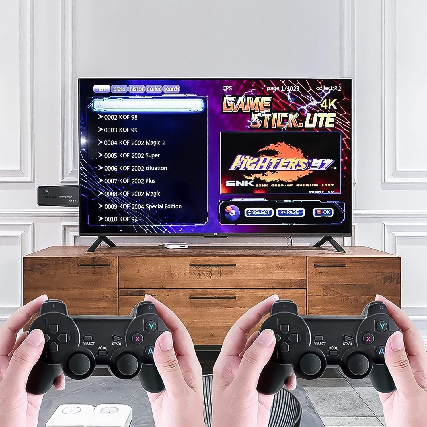 ALVENZA Wireless Gaming Console – 10,000+ Games, 4K HD Output | Spark Tots