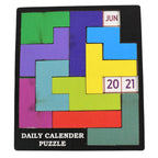 Wooden Daily Calendar Puzzle Mind Challenge Game | Inventive Play - Detail View 6