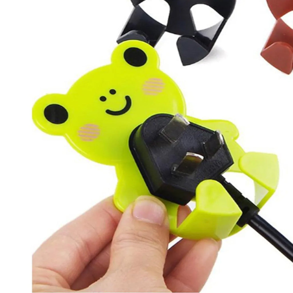 Plastic Adhesive Cable & Socket Holder Set Durable & Multipurpose - Front View