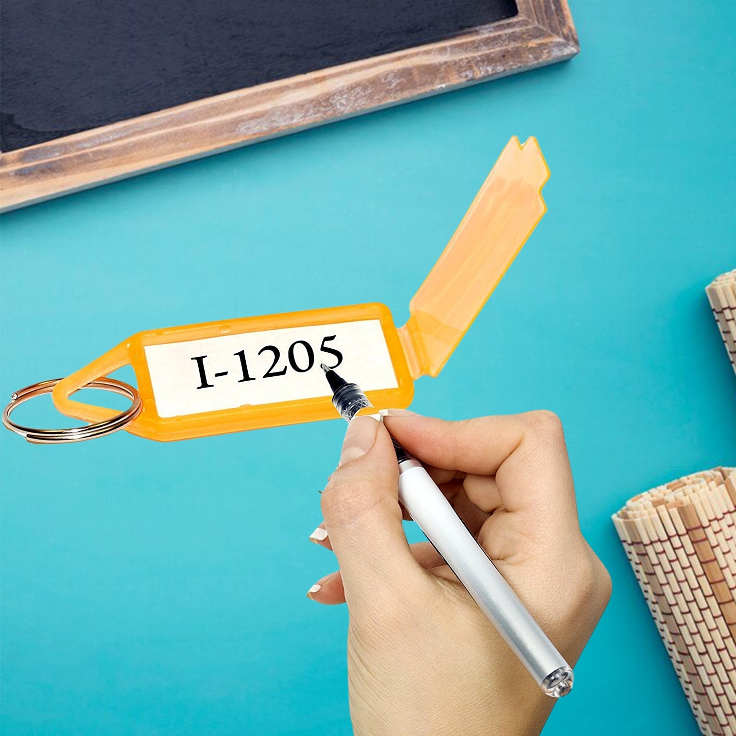 ALVENZA Plastic Keychain Tags – 10-Pc Set for Easy Key Organization