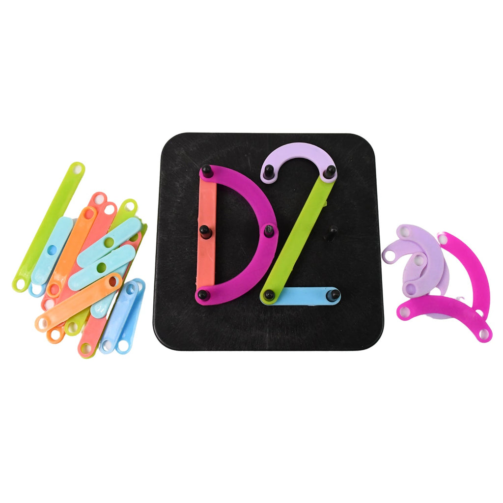 Alphabet Numeric Puzzle Educational Toy for Kids | Inventive Play - Back View