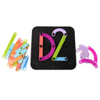 Alphabet Numeric Puzzle Educational Toy for Kids | Inventive Play - Back View