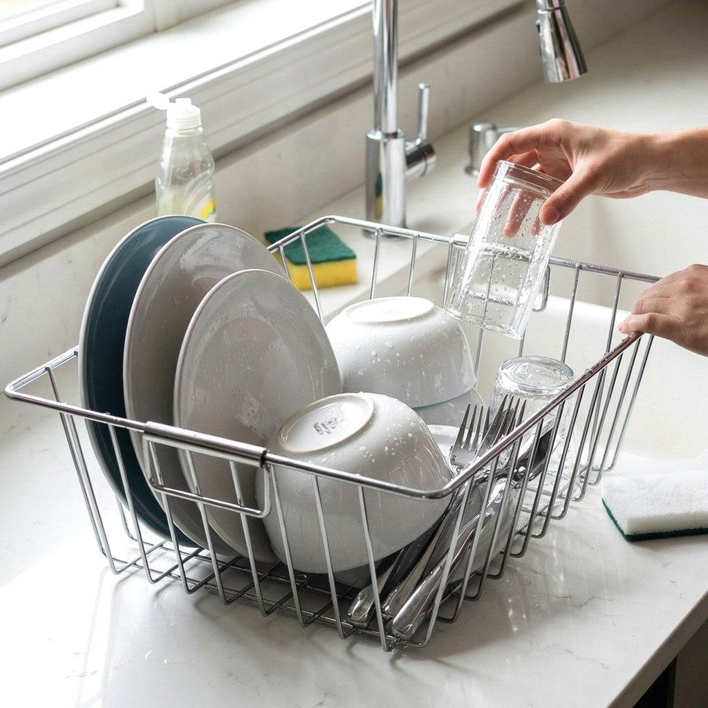 ALVENZA Stainless Steel Kitchen Sink Basket – Multi-Functional & Durable