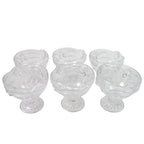 ALVENZA Glass Ice Cream Cups – Elegant Dessert Serving Set (6 Pcs) | Styleva
