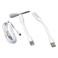 Portable USB Fan Set Mini Fan, LED Light & Cable
