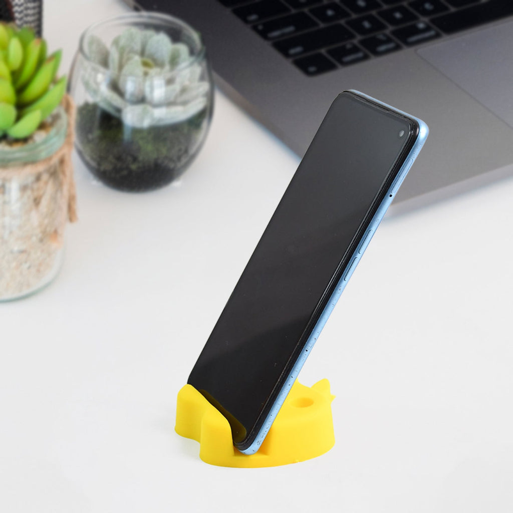 ALVENZA Apple-Shaped Mobile Stand with Pen Holder – Dual Function Desk Organizer