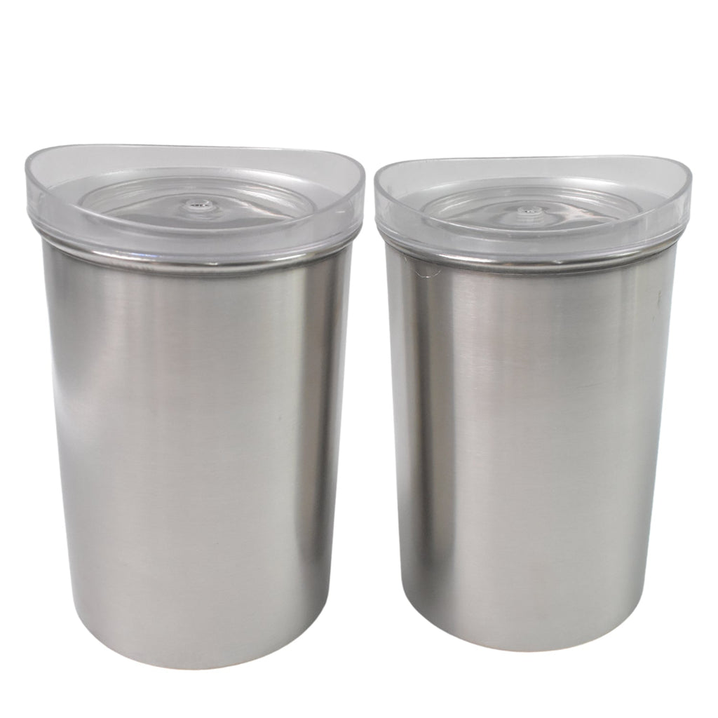 Stainless Steel Airtight Containers 2 Pc Set (500ml Each) | Konvex - Detail View 5