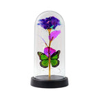 ALVENZA LED Preserved Rose – Romantic Decorative Light with Butterfly