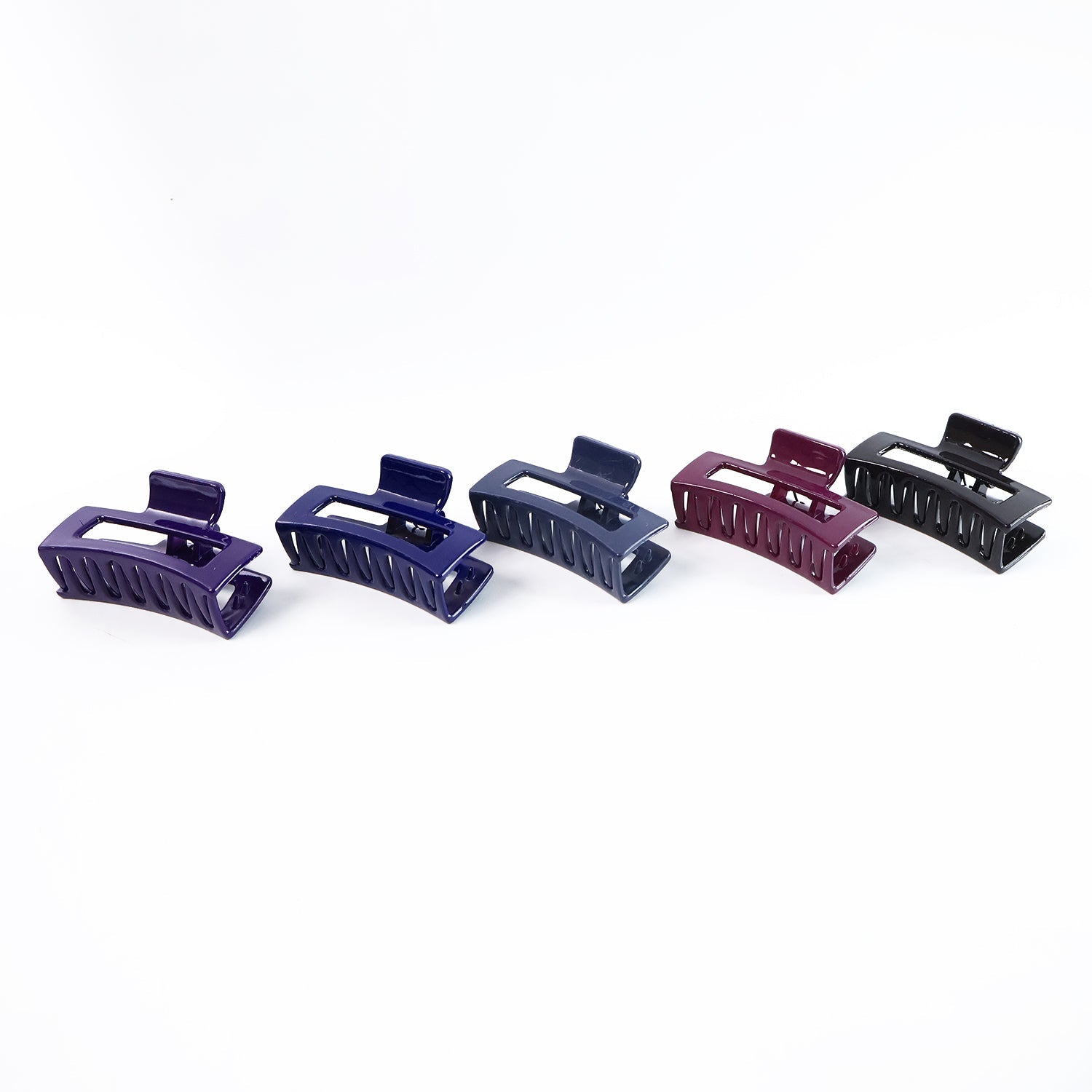 Matte Rectangle Hair Claw Clip – Strong Hold & Assorted Colors Pack