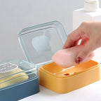 Self-Draining Soap Dish Portable & Leakproof | VelvetBubbles - Front View