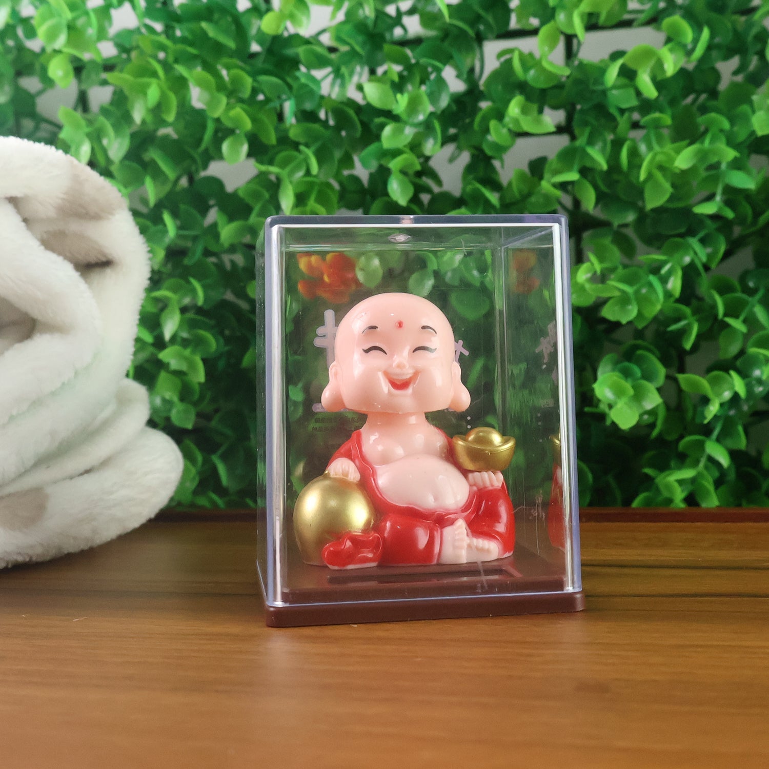ALVENZA Solar Buddha Car Ornament – Moving Head Dashboard Decor | PowerXpert
