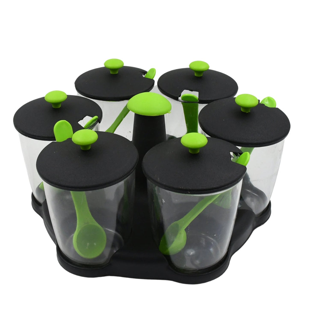 ALVENZA Revolving Spice Rack – 6-Piece Masala Container Set | Miracle