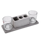 ALVENZA Wine Glass Holder Set – Elegant Marble & Lead-Free Glasses | Indo Glow