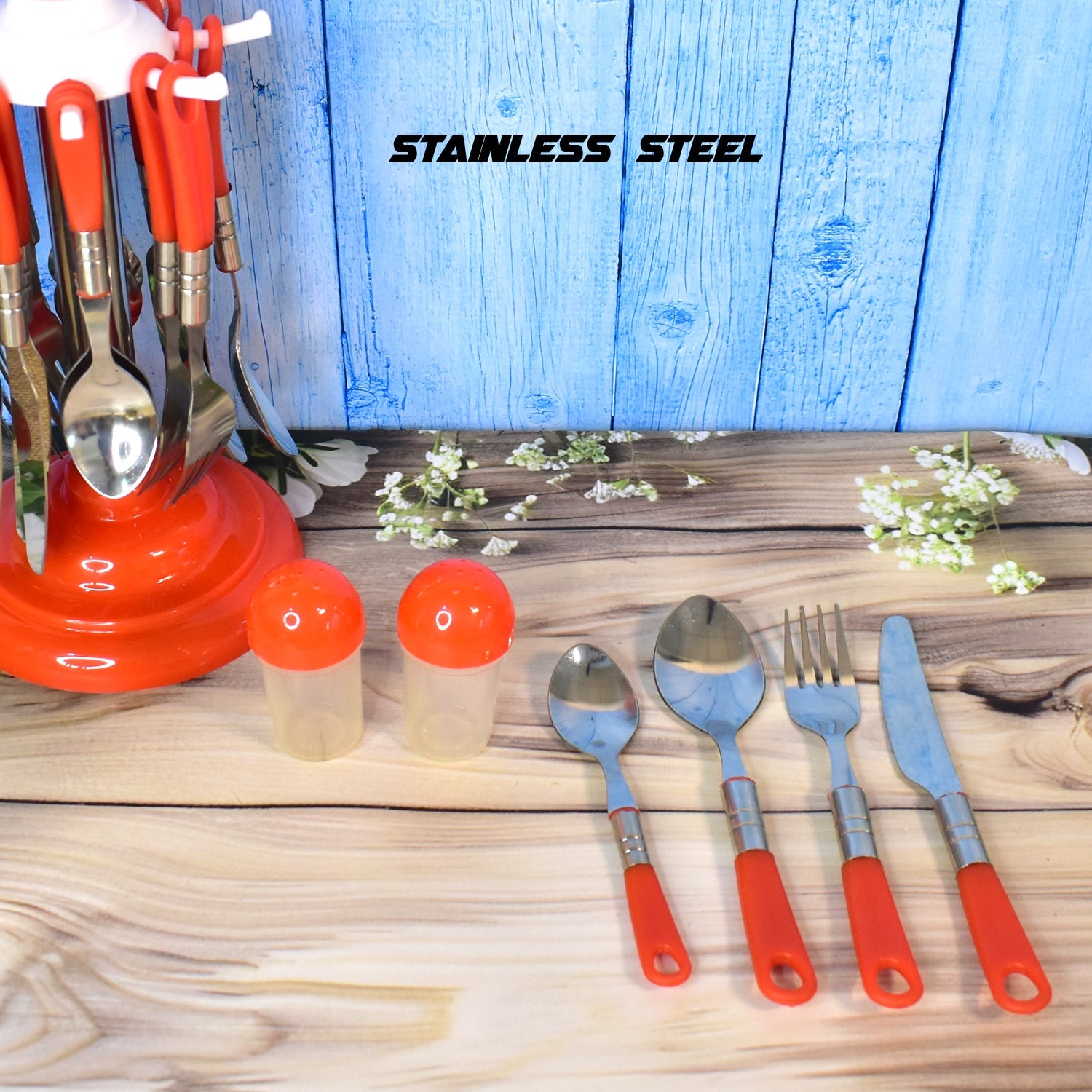 ALVENZA Luxury Cutlery Set – 26-Piece Stainless Steel with Stand | TitanVault