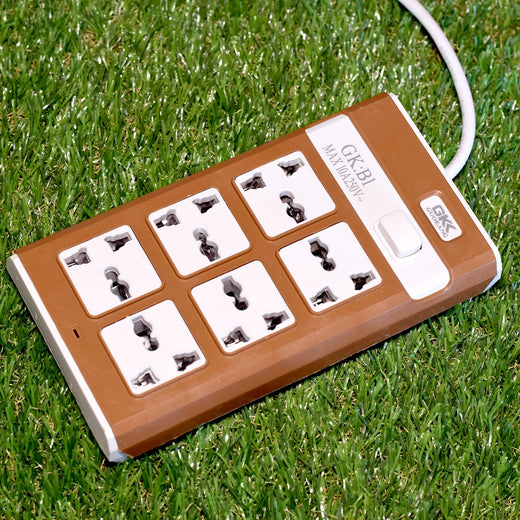 ALVENZA Extension Board – 6 Way Multi-Plug with 10m Cord | Indo Glow