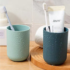 Wall Mount Toothbrush Holder 2 Cups, Self-Adhesive | BrushedUp - Detail View 6