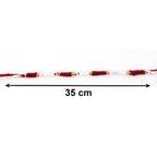 Traditional Pearl Beaded Rakhi Elegant Festive Design for Raksha Bandhan - Detail View 6