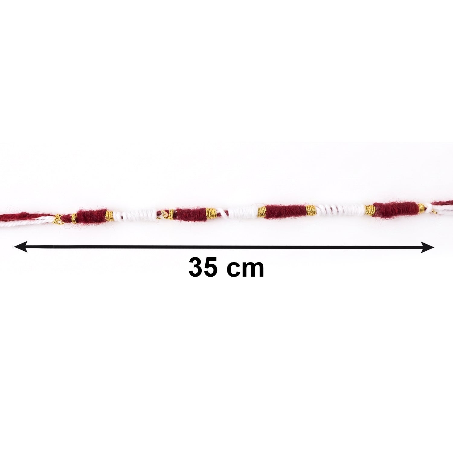 Traditional Pearl Beaded Rakhi Elegant Festive Design for Raksha Bandhan - Detail View 6