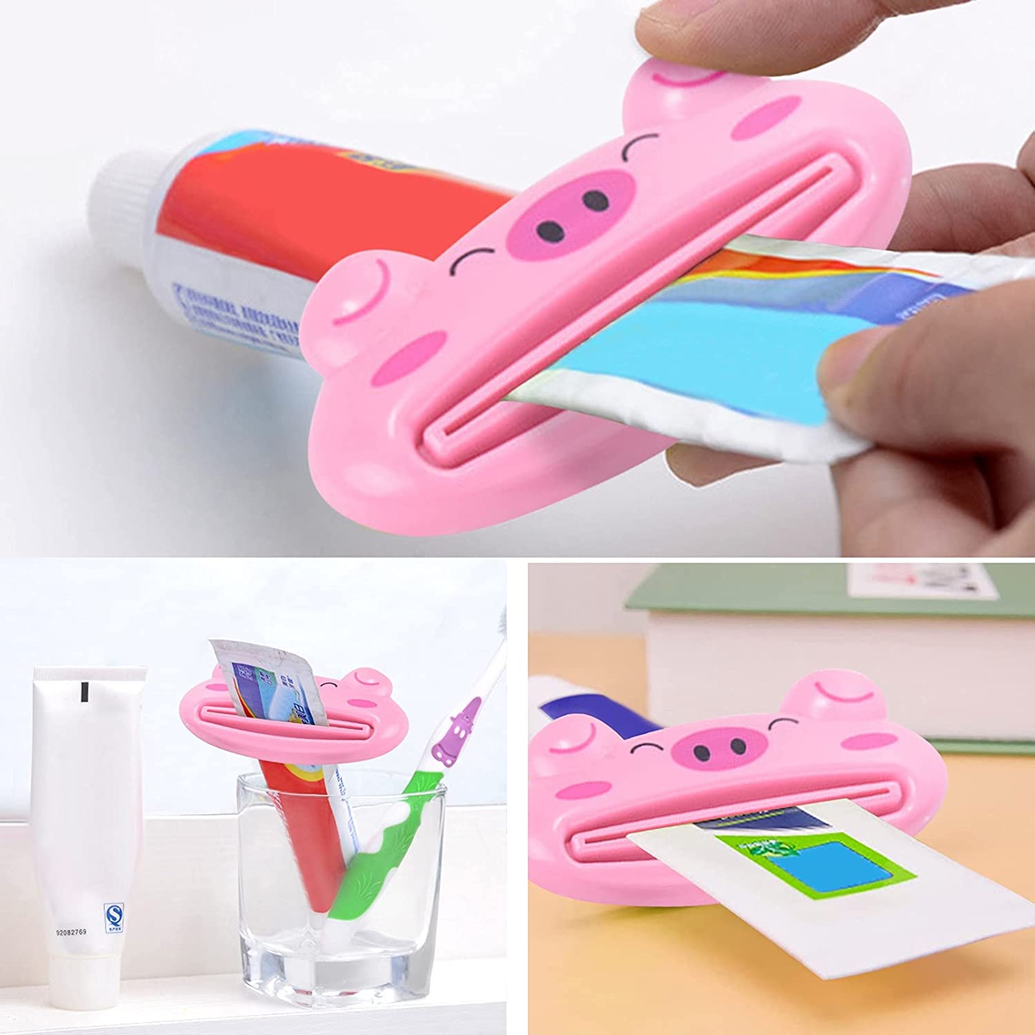 Animal Toothpaste Tube Squeezer Easy and Eco-Friendly Dispensing - Front View