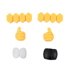 Self Adhesive Hooks for Cable Management Easy Wall Mounting - Back View