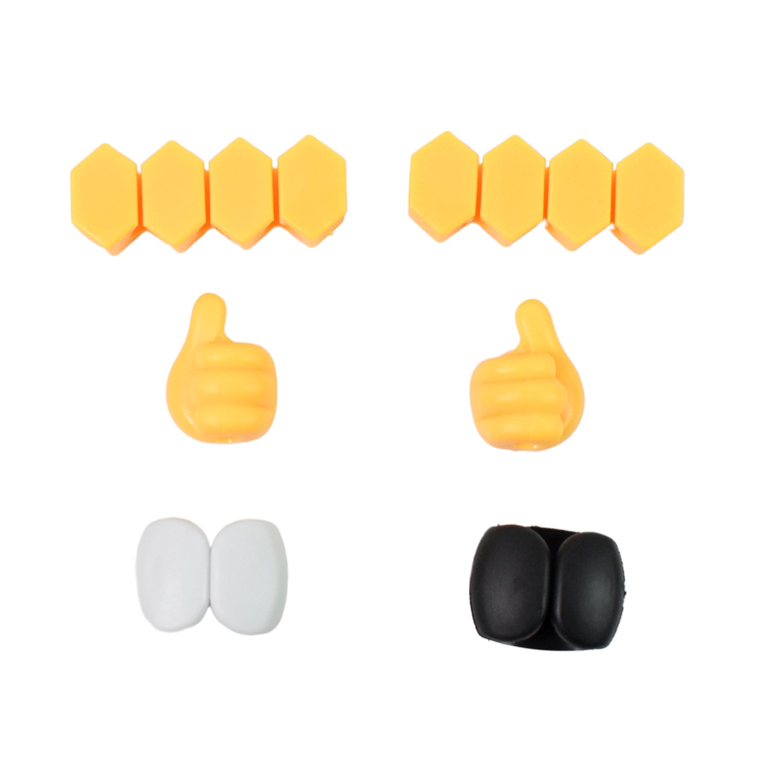 Self Adhesive Hooks for Cable Management Easy Wall Mounting - Back View