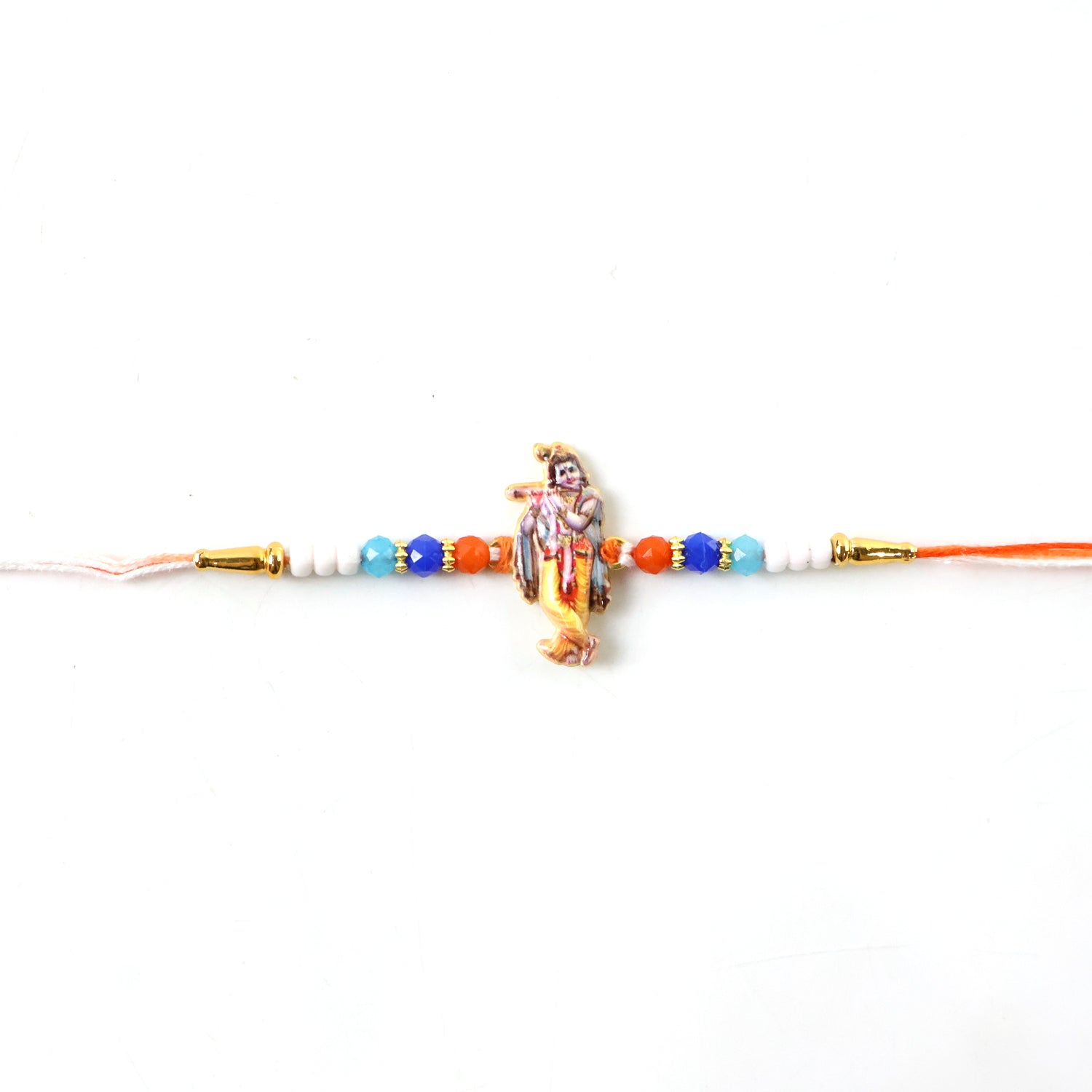 ALVENZA Shop Spiritual Rakhi with Lord Krishna Idol