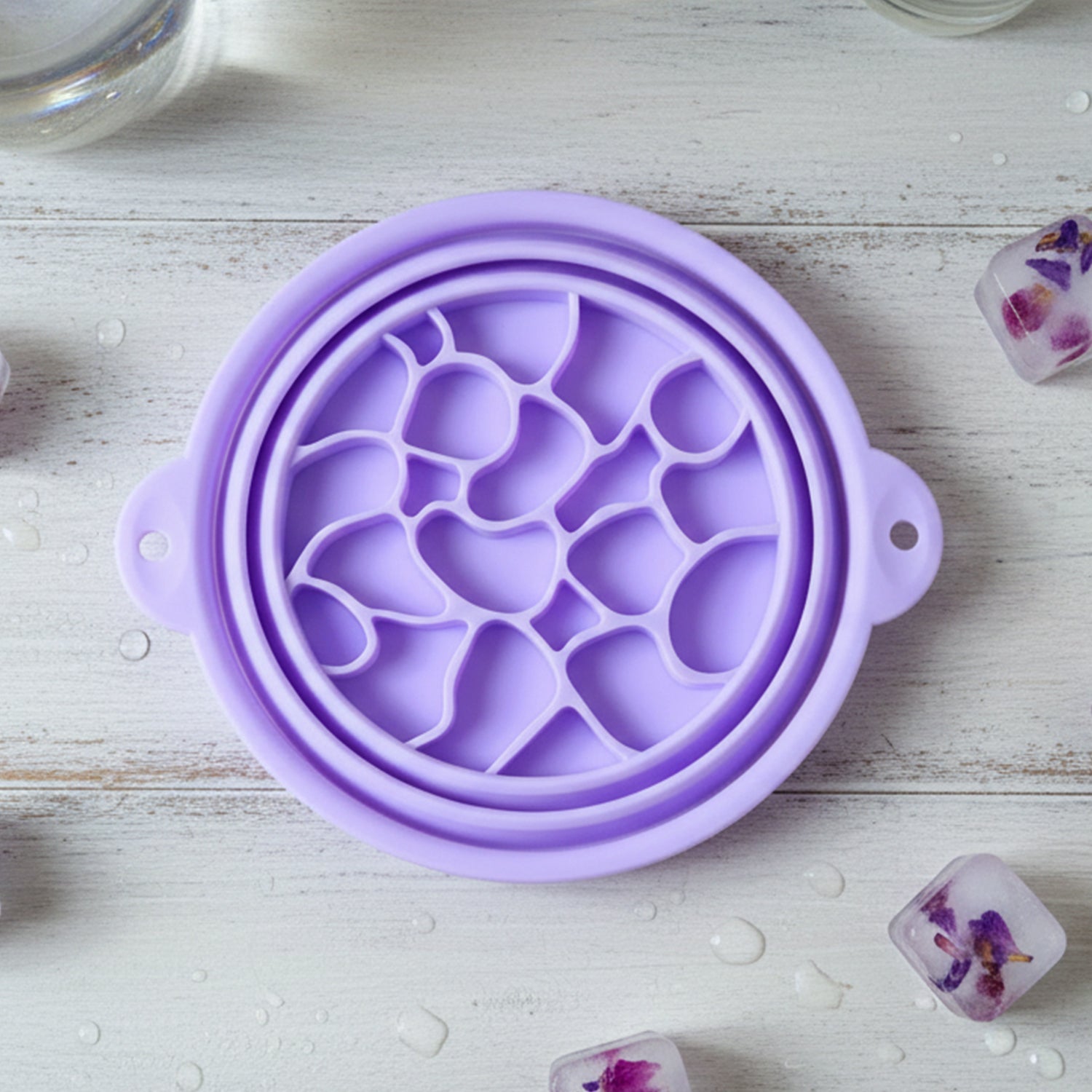 Folding Silicone Facial Ice Bath Bowl – Collapsible & Space-Saving