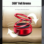 ALVENZA Solar Car Aroma Diffuser – 360° Rotating Fragrance | Velvet Wheels