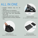 ALVENZA Foldable Laptop Stand – Ergonomic & Portable for Desks | Desk Crew