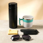 ALVENZA Travel Essentials Set – 5-in-1 Combo with Insulated Bottle & Mug
