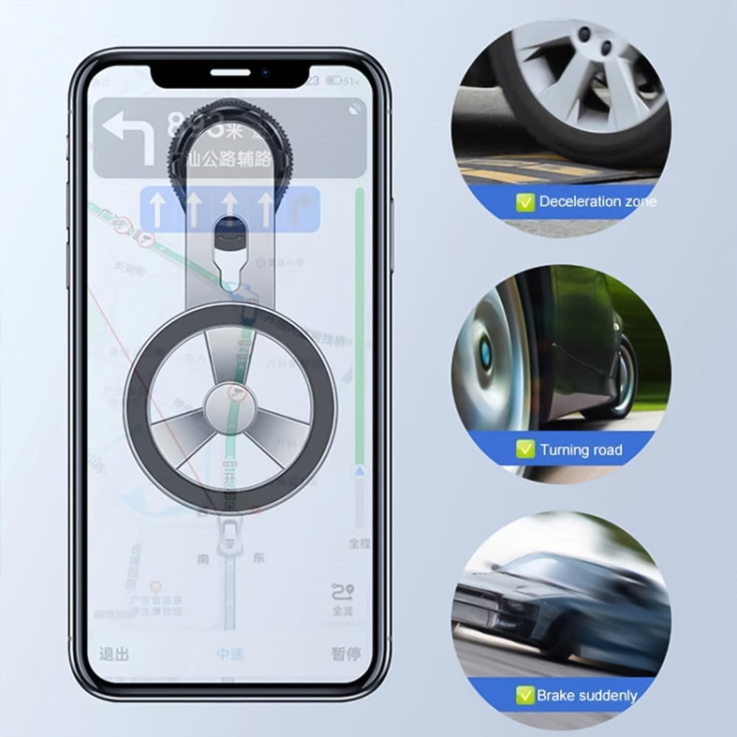ALVENZA Magnetic Car Phone Holder – 360° Rotatable Air Vent Mount | Velvet Wheels