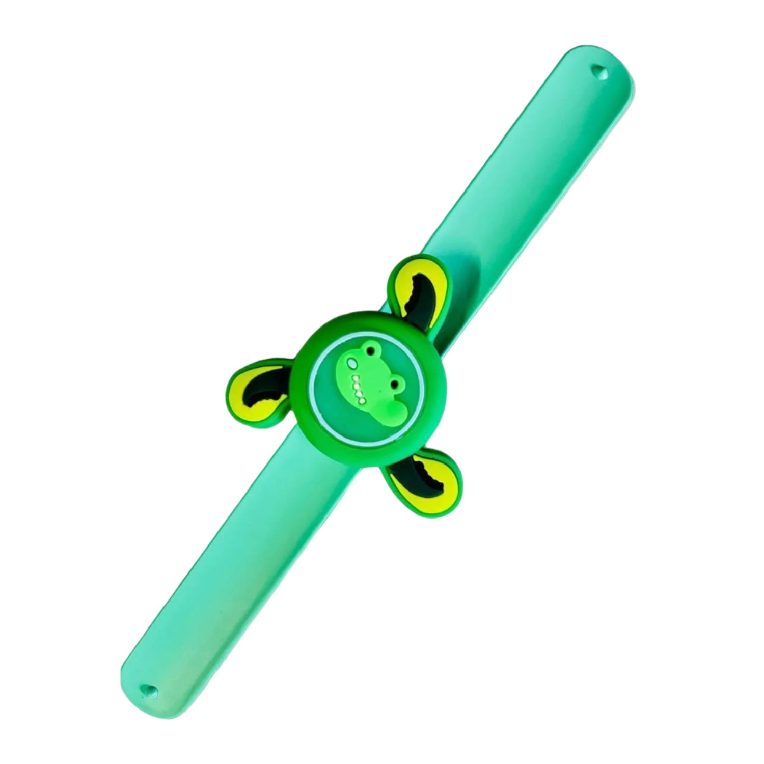 Kids LED Slap Bracelet Spinning Light-Up Cartoon | Little Fashionistas - Side View