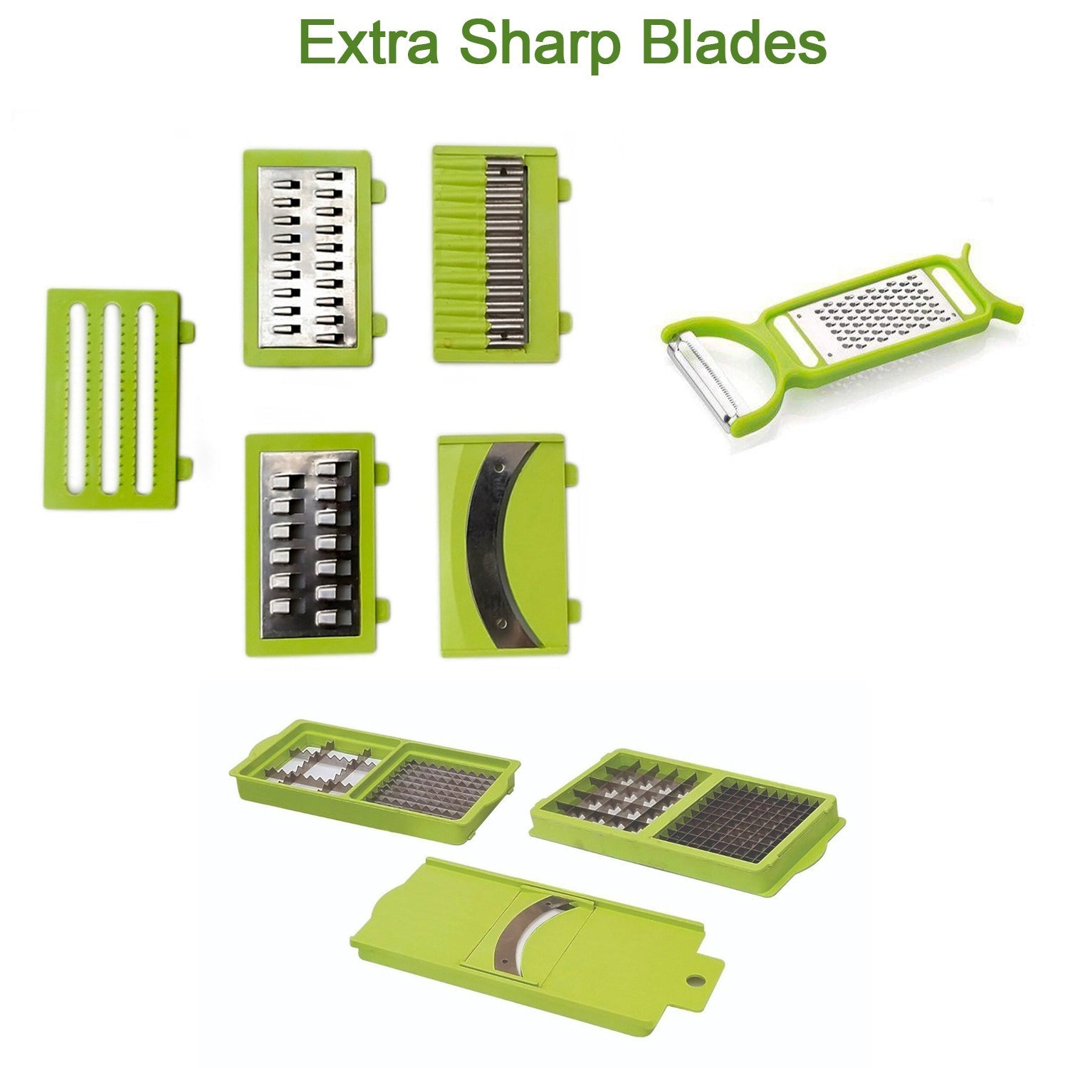 ALVENZA Manual Vegetable Slicer – 13-in-1 Multi-Cutter | Quickslice