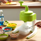 ALVENZA Manual Ice Crusher – Hand Crank Snow Maker for Beverages