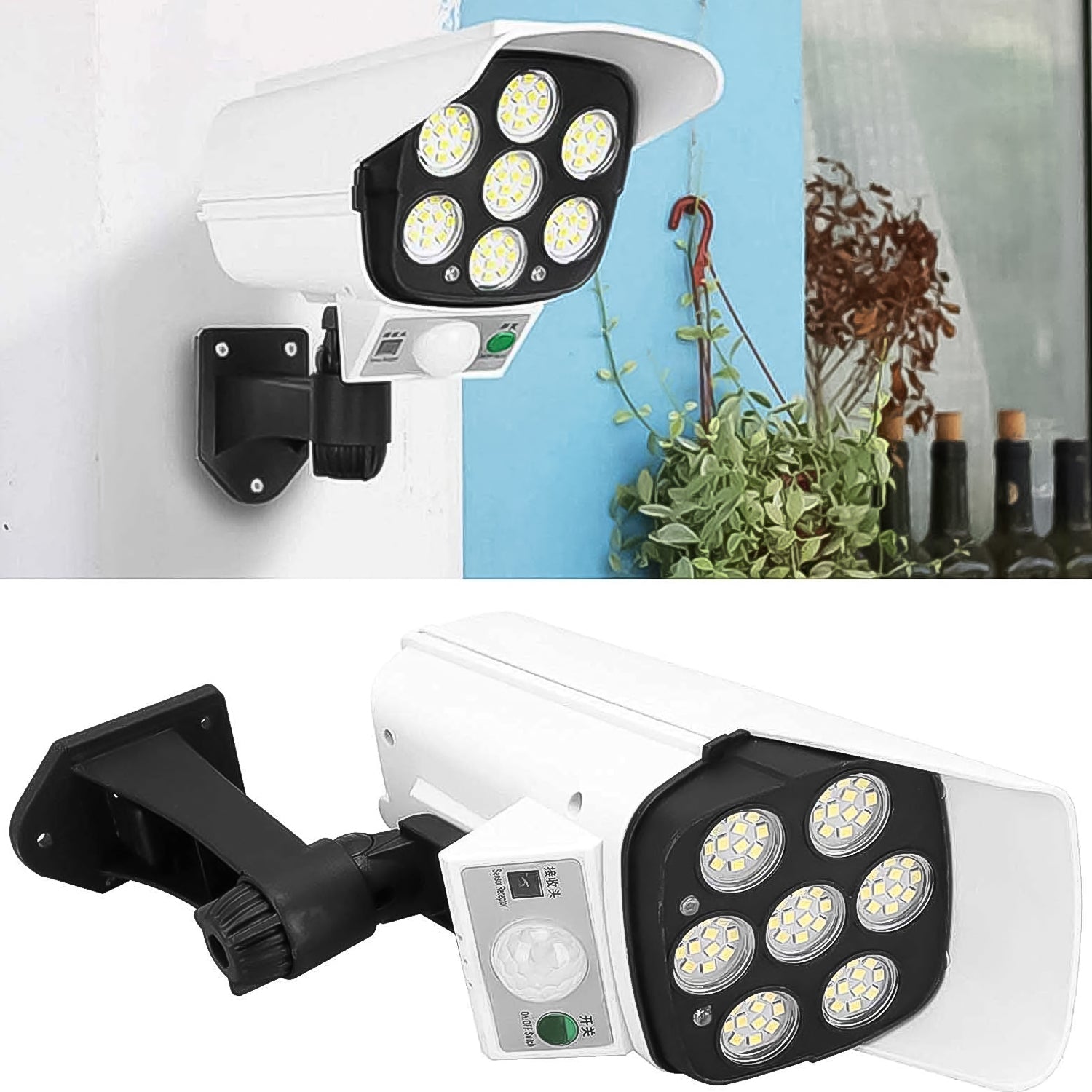 ALVENZA Solar Security Camera Light – Dummy Motion Sensor for Outdoor Safety | AutoSafeo