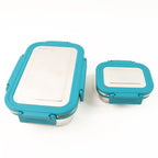 ALVENZA Stainless Steel Lunch Box – Durable Leak-Proof 2 Pc Set