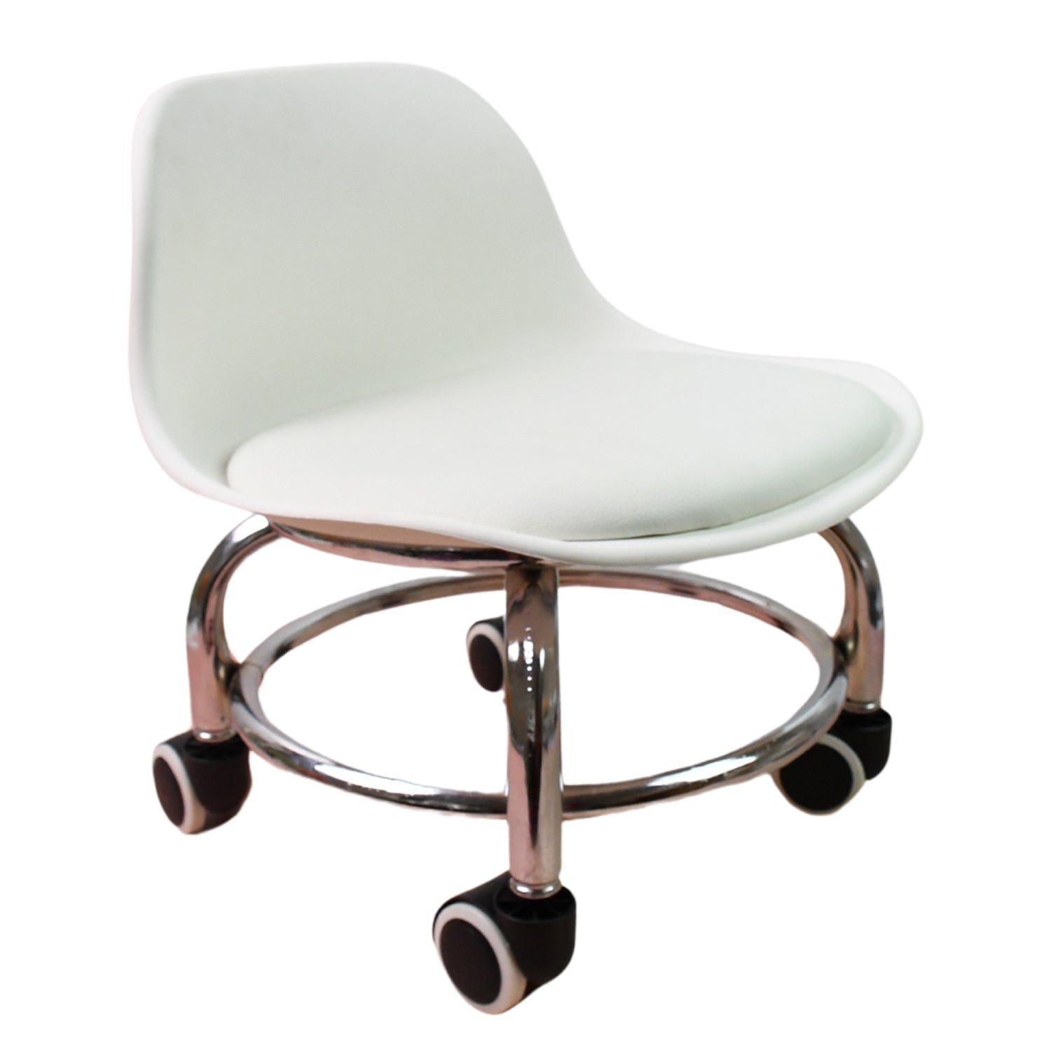 Rolling Stool with Wheels – Low Height & Ergonomic | Indo Glow