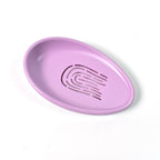 Soap Dish with Drain Double-Layer Self-Draining | VelvetBubbles - Back View