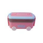 Kids Car Shape Lunch Box with Wheels Fun and Leakproof Design - Detail View 5