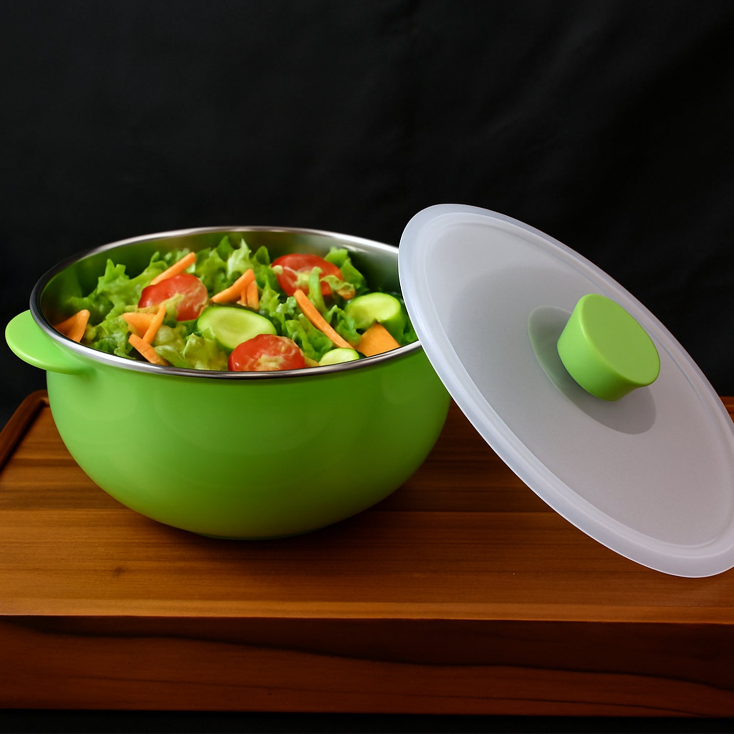 ALVENZA 2200ml Microwave-Safe Plastic Serving Bowl – Durable & BPA-Free