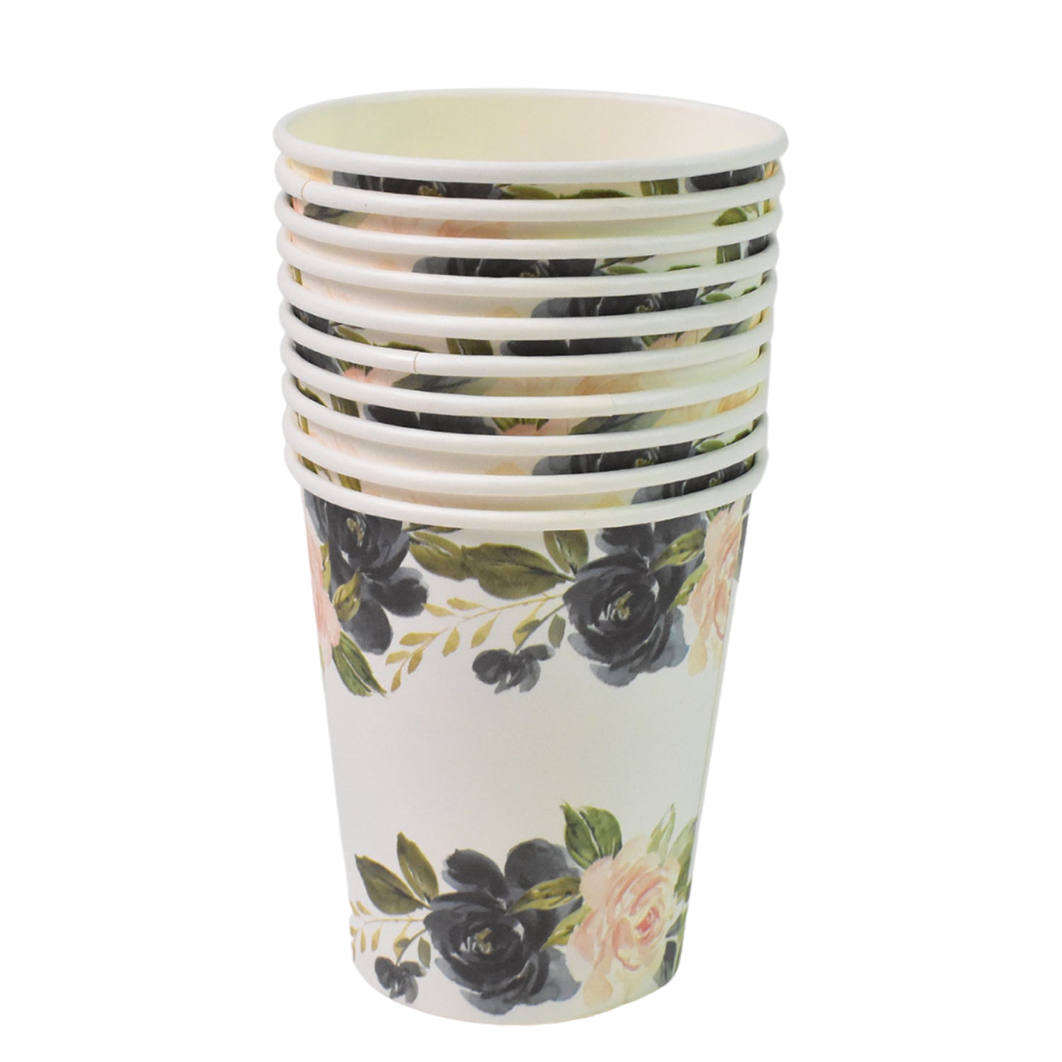 Disposable Paper Cups Mixed Design 10 Pcs Set | Papezo - Detail View 5
