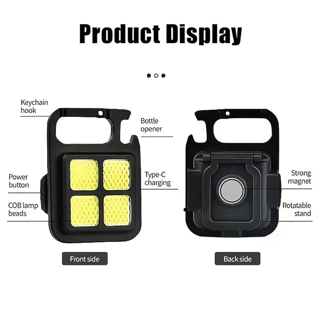 ALVENZA Mini LED Keychain Light – 3 Modes & Bottle Opener | Indo Glow