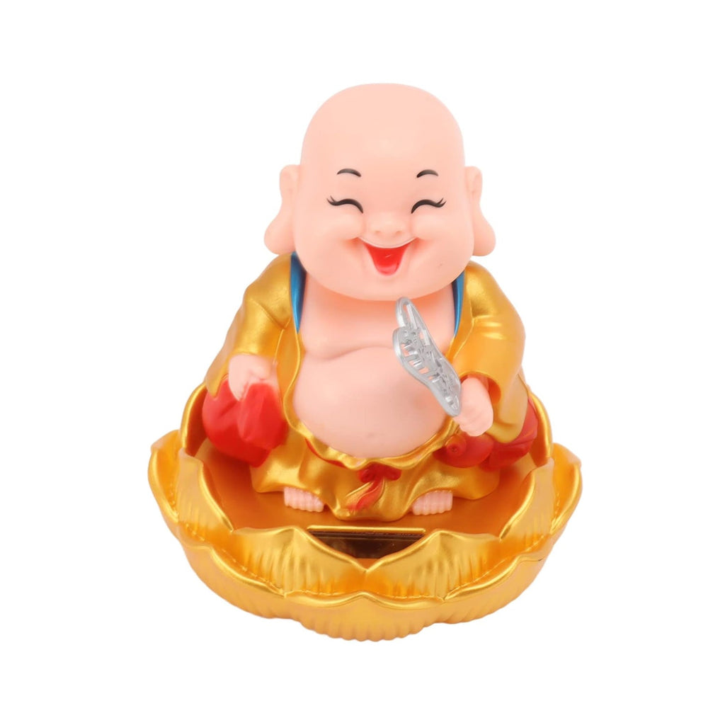 ALVENZA Solar Buddha Car Ornament – Nodding Dashboard Decor | Velvet Wheels
