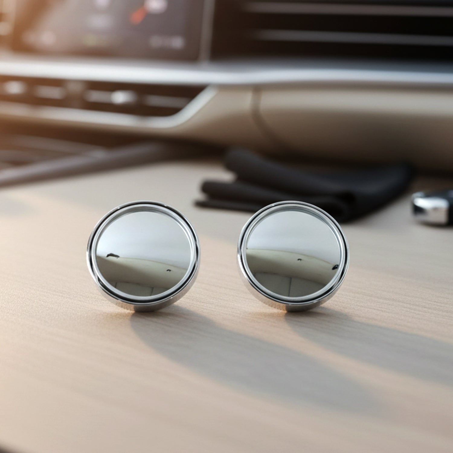 ALVENZA Blind Spot Mirrors for Car – Easy Stick-On Attachment for Safer Driving