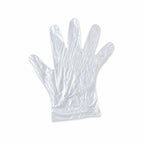 Disposable Plastic Gloves Pack of 100 for Kitchen & Food Handling - Back View